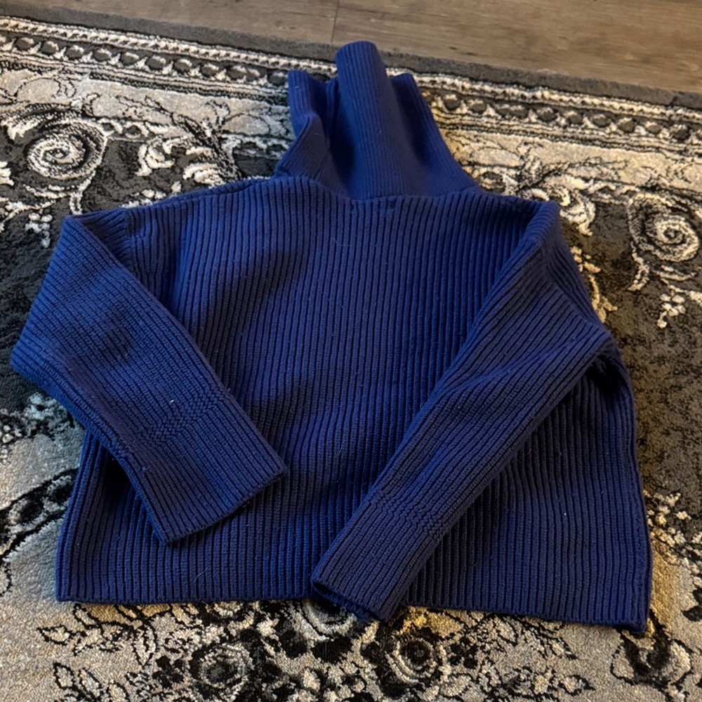 Banana Republic Deep Blue Turtleneck Sweater